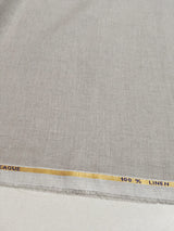 Premium Natural Grey 100%Pure Linen 60 Lea Fabric (0% Cotton)