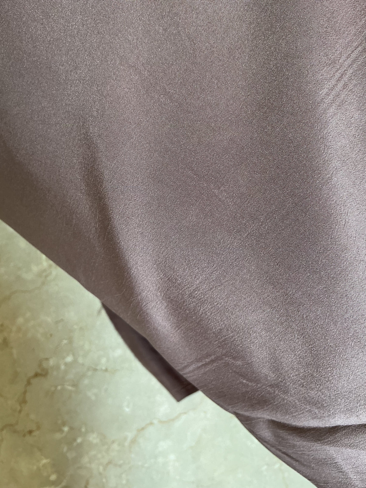 Mauve Taupe Spun Poly Shirting Fabric – Soft Sheen, Fluid Drape & Easy-Care