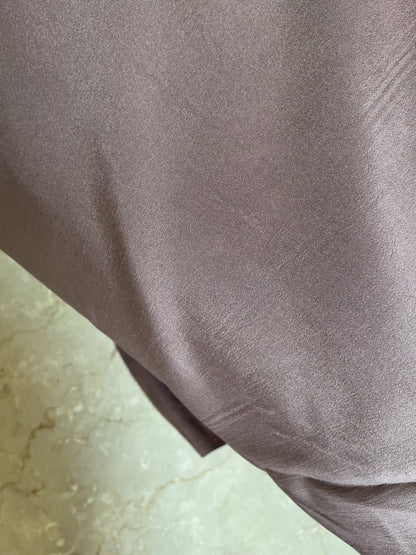 Mauve Taupe Spun Poly Shirting Fabric – Soft Sheen, Fluid Drape & Easy-Care
