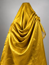 Mustard Gold Shimmer Fendi Fabric
