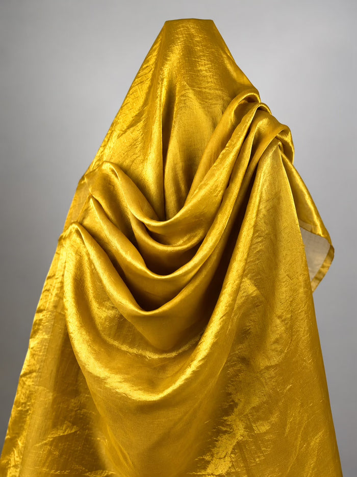 Mustard Gold Shimmer Fendi Fabric