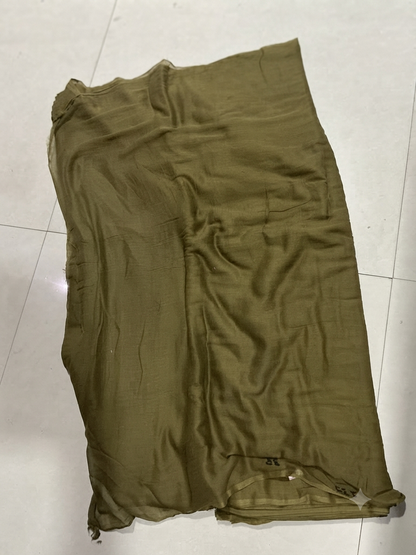 Olive Green Mul Cotton Fabric | Soft Breathable