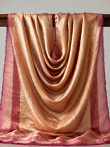 Peach Rose Shimmer Fendi Fabric