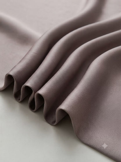 Mauve Taupe Spun Poly Shirting Fabric – Soft Sheen, Fluid Drape & Easy-Care
