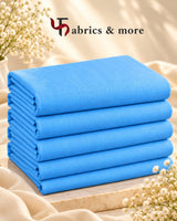 Sky Blue Spun Fabric – Premium Uniform & Workwear Fabric