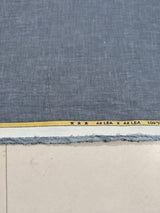 Slate Blue 100%Pure Linen 44 Lea Suiting Fabric  for Blazers, Jackets and Pants (0% Cotton)