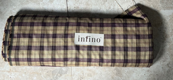 Imported Premium Checked Woollen Suiting Fabric – Infinio