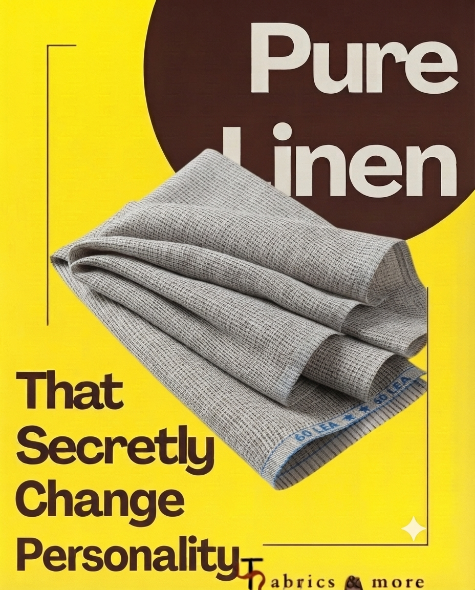 Premium 60 Lea 100 %Pure Jute Linen Fabric (0% Cotton)