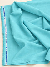 Premium Aqua Turquoise Cotton Linen Fabric 60 Lea