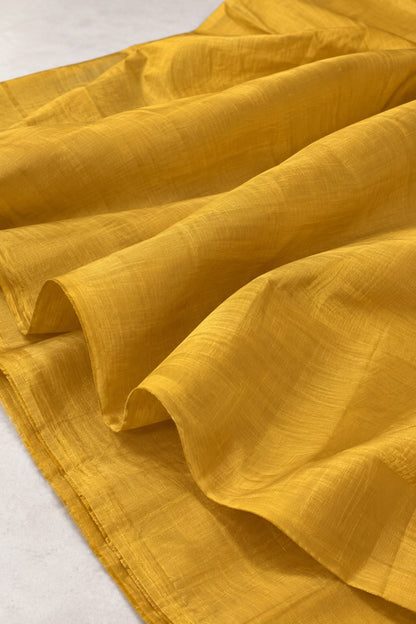 Mustard Gold Chanderi Fabric – Elegant Traditional Dress Material