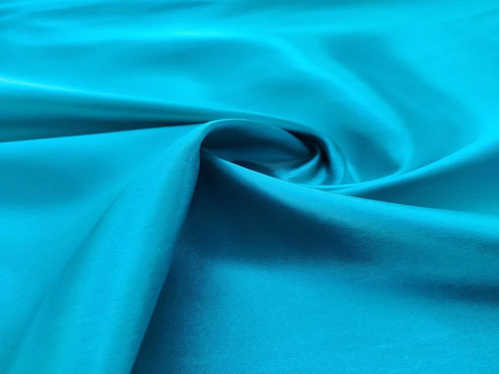 Blue Plain Japanese Satin