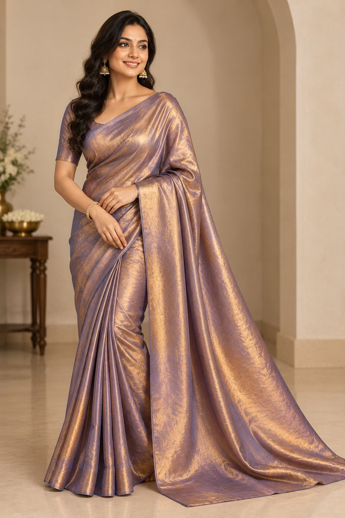 Copper Bronze Shimmer Fendi Fabric