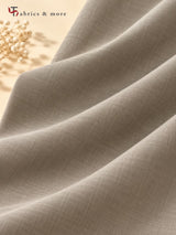 Taupe Grey 25 Lea Linen–Cotton Blend Suiting Fabric –  Specially For cordsets