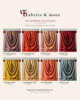 Peach Rose Shimmer Fendi Fabric