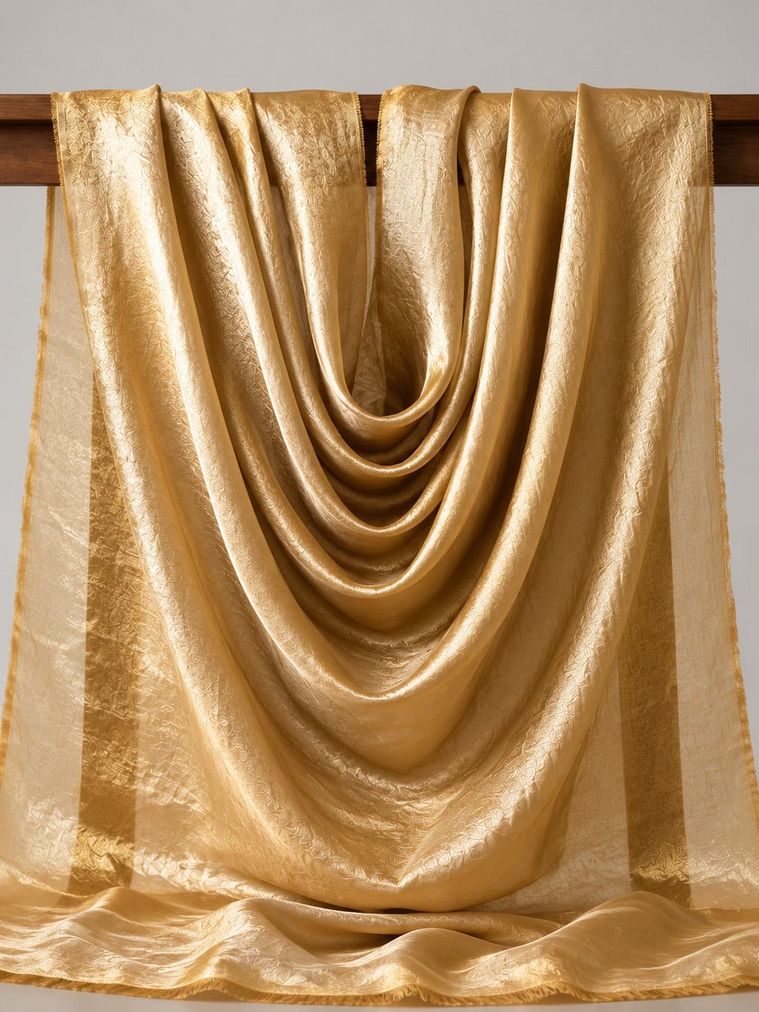 Champagne Gold Shimmer Fendi Fabric