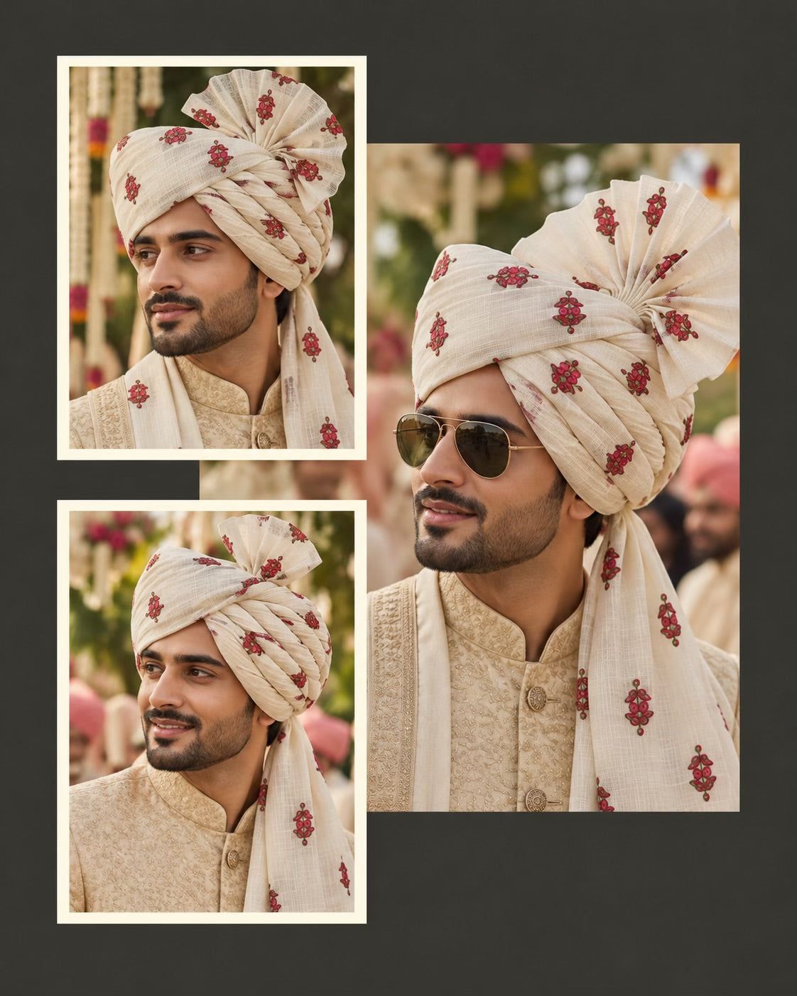 Printed Chanderi Fabric with Floral Motifs