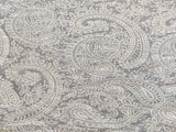 Off White Paisleys Dyeable Lakhnawi Embroidered Georgette Fabric