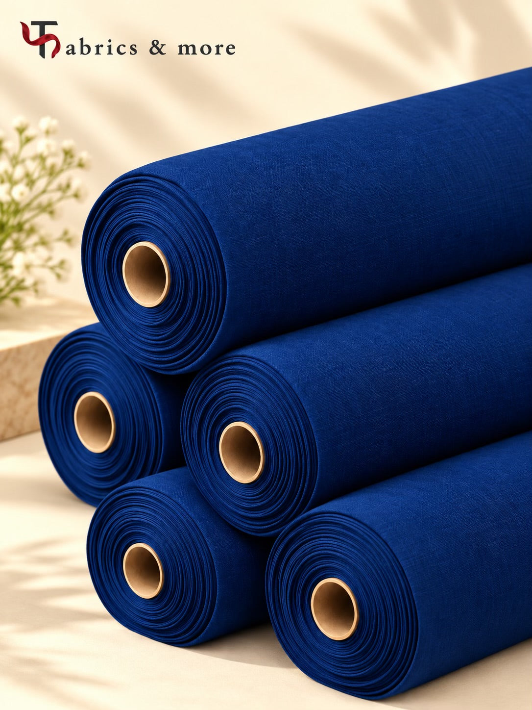 Royal Blue Spun Fabric – Premium Apparel Fabric
