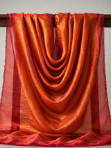 Tangerine Red Shimmer Fendi Fabric