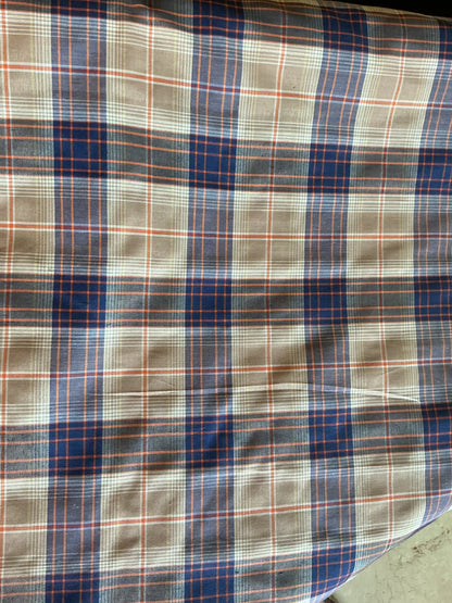 Premium Multicolour Plaid Spun Fabric – Classic Check Design