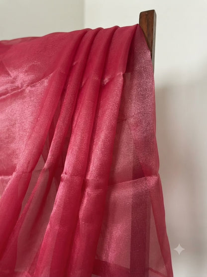 Elegant Raspberry Rose Silicone Net Fancy Fabric