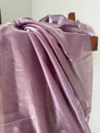 Ethereal Lavender Mauve Zimmi Chu Tissue Fabric - Big Width