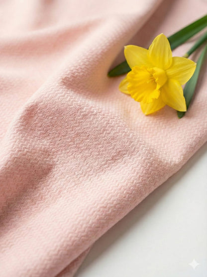 Pastel Pink Premium Self weaved Shirting Fabric