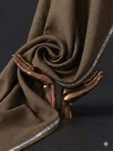 Walnut Brown Premium Cotton Linen Fabric (60 lea)
