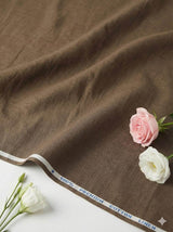 Walnut Brown Premium Cotton Linen Fabric (60 lea)