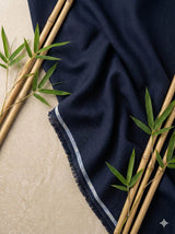 Oxford Blue 100% Organic Bamboo Cotton Linen Fabric