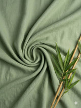 Dusty Green 100% Organic Bamboo Cotton Linen Fabric