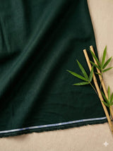 Dark Jungle Green 100% Organic Bamboo Cotton Linen Fabric