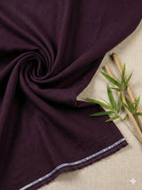Burgundy Maroon 100% Organic Bamboo Cotton Linen Fabric