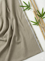 Eucalyptus Mint Brown 100% Organic Bamboo Cotton Linen Fabric
