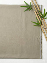 Eucalyptus Mint Brown 100% Organic Bamboo Cotton Linen Fabric