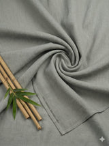 Grey 100% Organic Bamboo Cotton Linen Fabric
