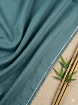 Dusty Teal Green 100% Organic Bamboo Cotton Linen Fabric