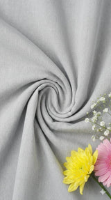 Light Grey plain Self Weaved Cotton Fabric