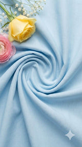 SKY Blue shirting Fabric blend with cotton & polyster