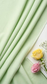 Pista Green shirting Fabric blend with cotton & polyster