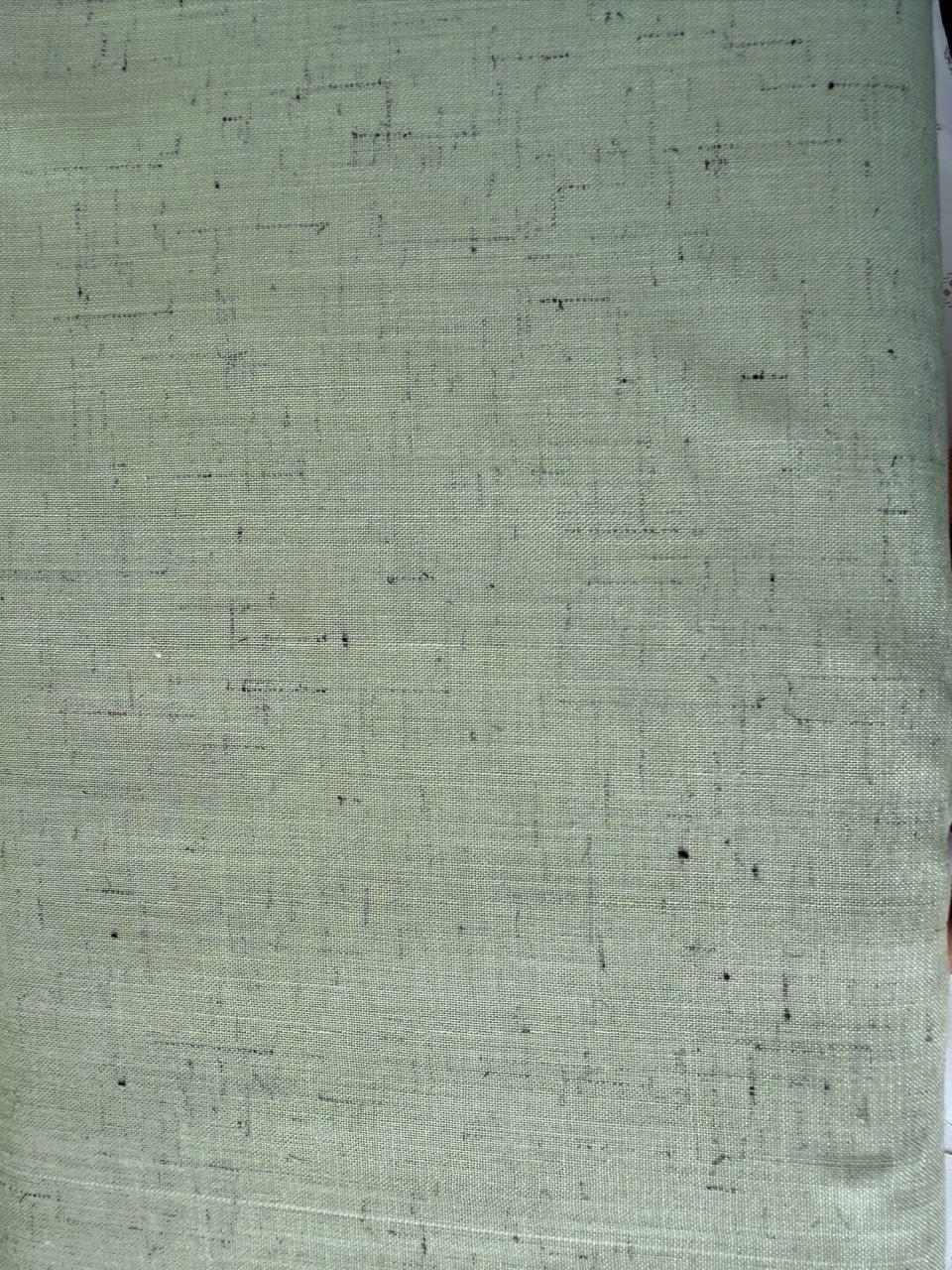 Pista Green with Black Dots shirting Fabric blend with cotton & polyster