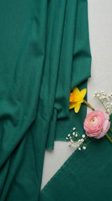 Green Premium Mul cotton Fabric