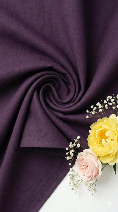 PURPLE Premium Mul cotton Fabric