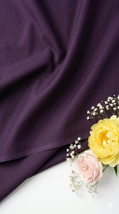 PURPLE Premium Mul cotton Fabric