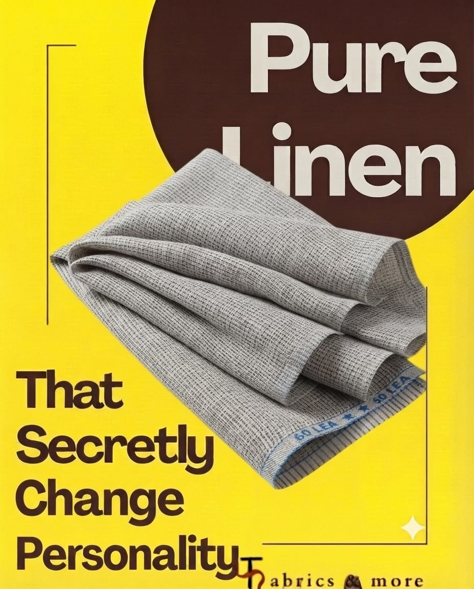 Premium 60 Lea 100 %Pure Jute Linen Fabric (0% Cotton)