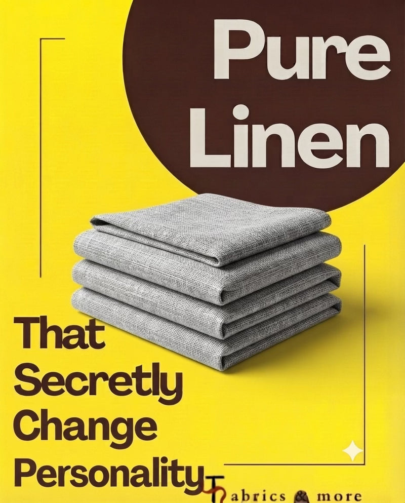 Premium 60 Lea 100 %Pure Jute Linen Fabric (0% Cotton)