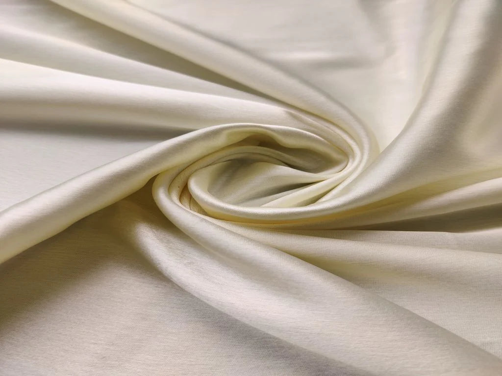 Lemon Yellow Plain Japanese Satin Fabric