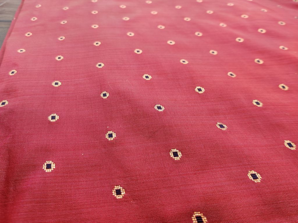 Light Maroon Banarasi Buttas Embroidered Taffeta Silk Fabric