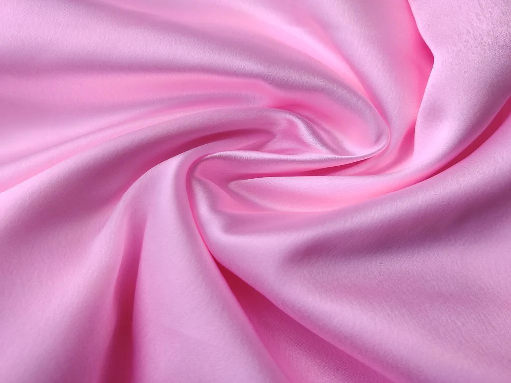 Pink Plain Japanese Satin Fabric