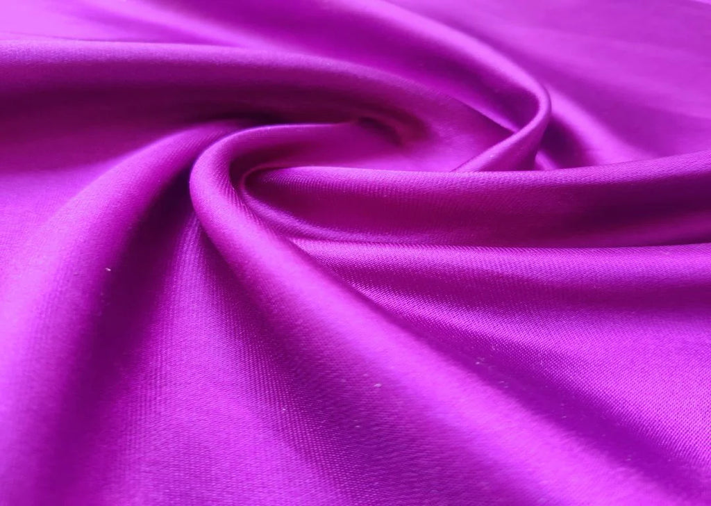 Purple Plain Japanese Satin Fabric